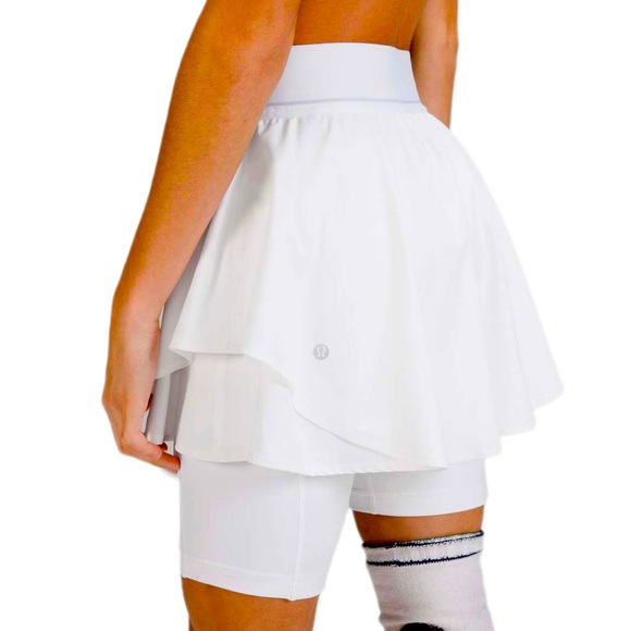 Lululemon Court Rival High Rise Skirt White Size 12 - Picture 3 of 9